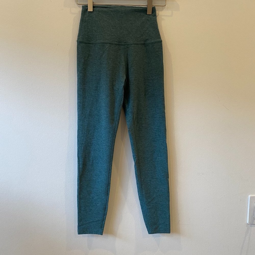Sage Green Beyond Yoga Spacedye Midi Leggings